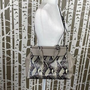 Vince Camuto Carla Grey Multi Snake Satchel